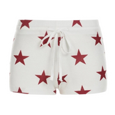 Low Waist Stars Shorts Red & White
